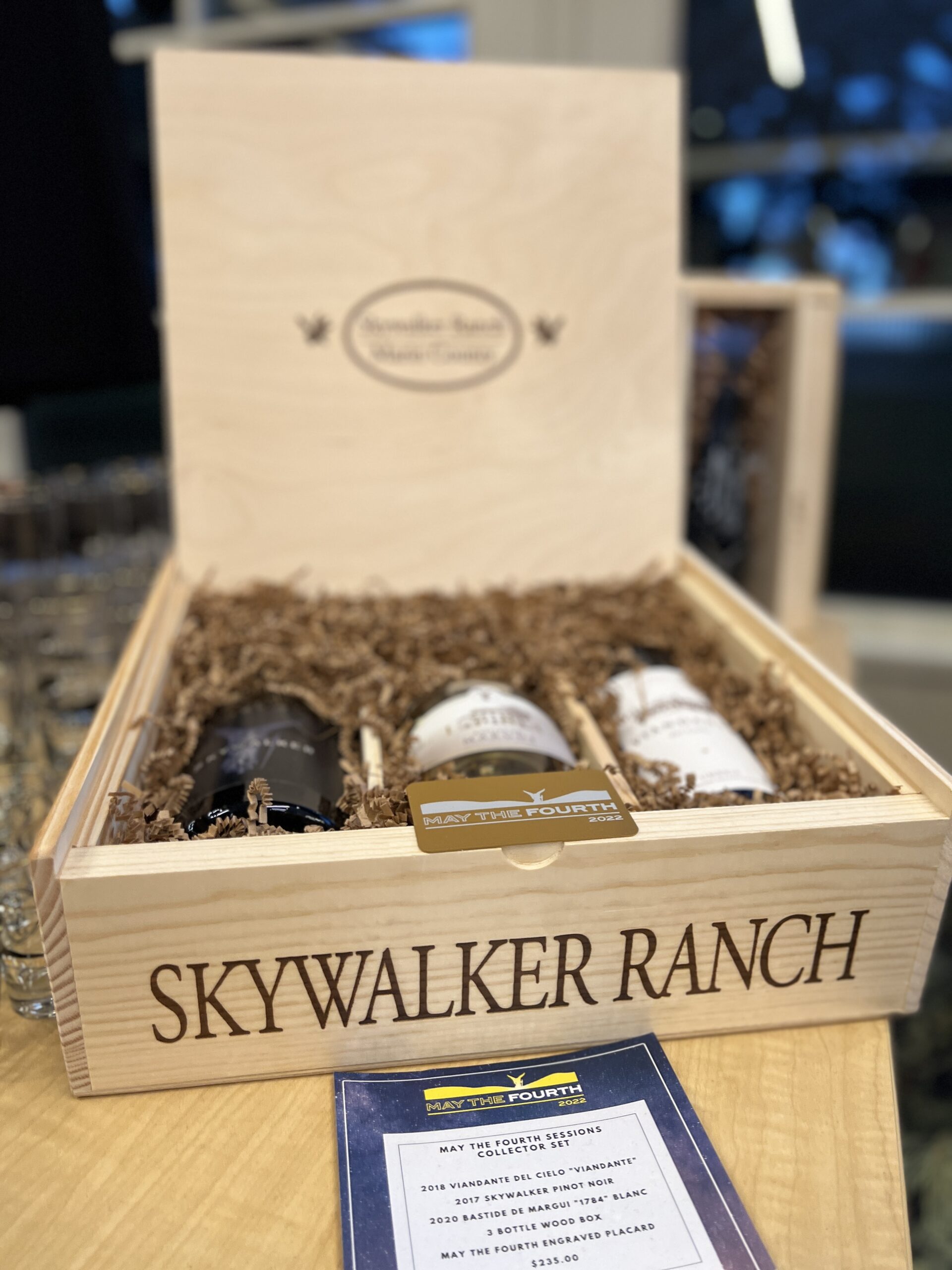 Rancho Obi-Wan members fundraiser at Sessions at the Presidio hosted by Skywalker Vineyards