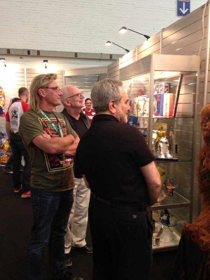 Ian McDiarmid Visits the Rancho Obi-Wan Experience Booth with Steve Sansweet.