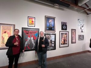 Petaluma Arts Center exhibit with Steve Sansweet and the curator Lisa Demetrios.
